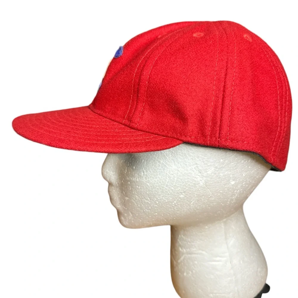 EFF Ebbets Field Flannels Vintage Hat Cap CA Logo Cali Wool Size 7- 7/8 Baseball